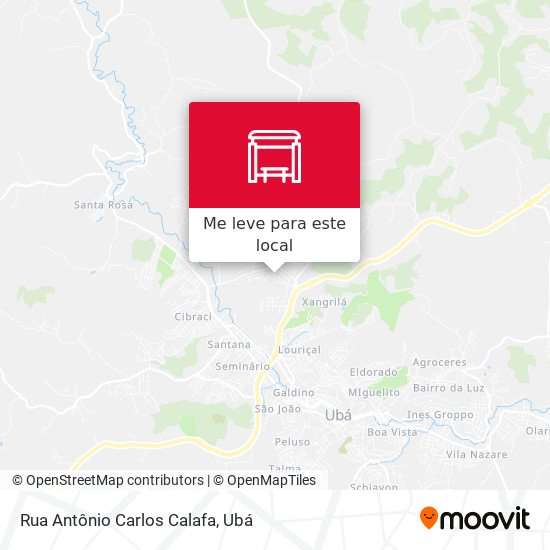 Rua Antônio Carlos Calafa mapa