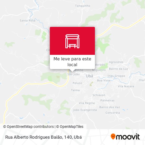 Rua Alberto Rodrigues Baião, 140 mapa