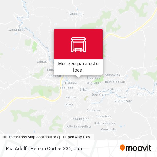 Rua Adolfo Pereira Cortês 235 mapa