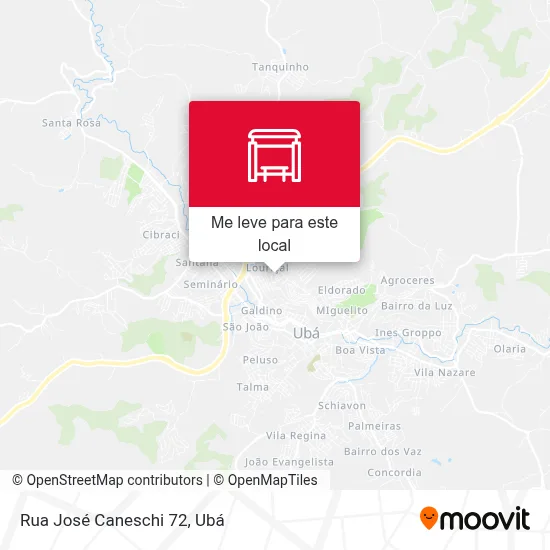 Rua José Caneschi 72 mapa