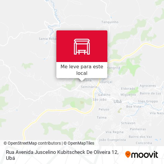 Rua Avenida Juscelino Kubitscheck De Oliveira 12 mapa