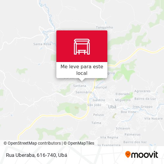 Rua Uberaba, 616-740 mapa