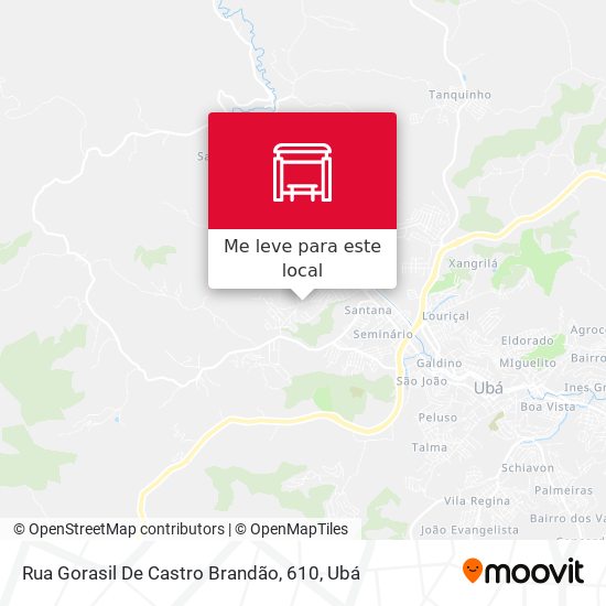 Rua Gorasil De Castro Brandão, 610 mapa