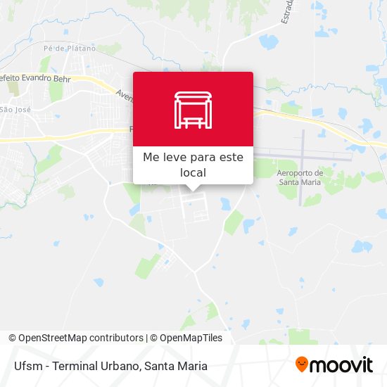 Ufsm - Terminal Urbano mapa