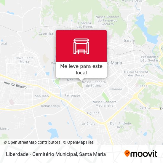 Liberdade - Cemitério Municipal mapa