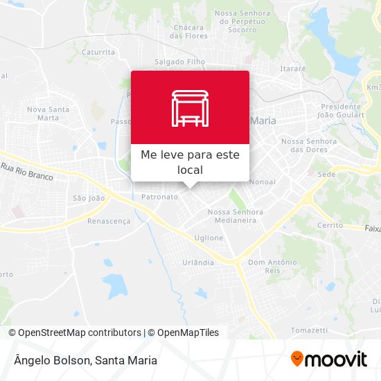 Instruções de Direção para Casa X Lanches, Av. Ângelo Bolson, 244, Santa  Maria - Waze