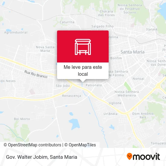 Gov. Walter Jobim mapa