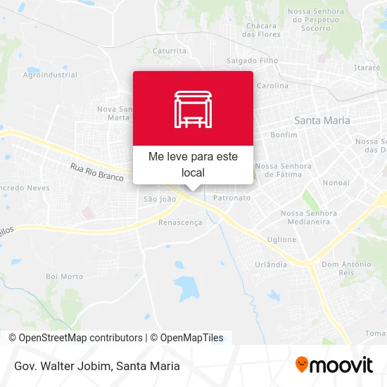 Gov. Walter Jobim mapa