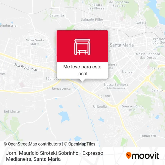 Jorn. Maurício Sirotski Sobrinho - Expresso Medianeira mapa