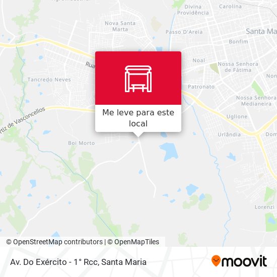 Av. Do Exército - 1° Rcc mapa