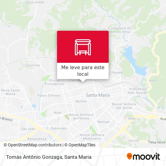 Tomás Antônio Gonzaga mapa