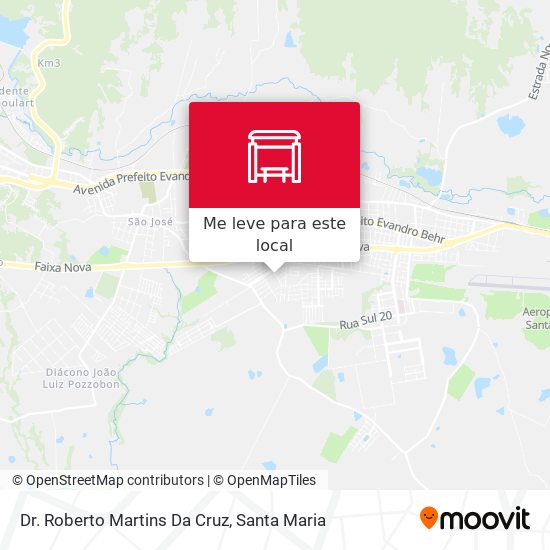 Dr. Roberto Martins Da Cruz mapa