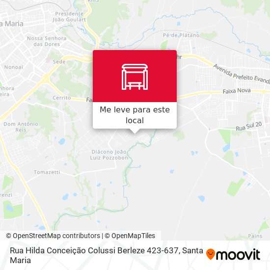 Rua Hilda Conceição Colussi Berleze 423-637 mapa