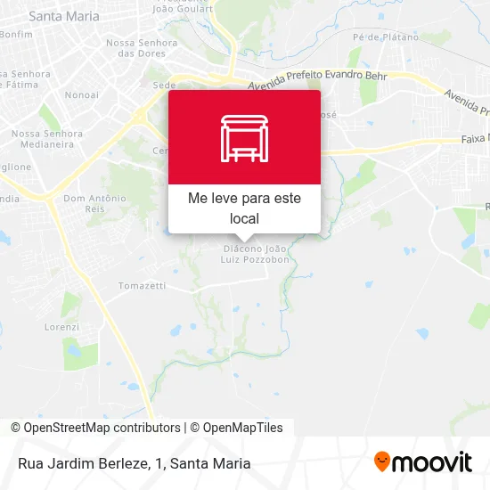 Rua Jardim Berleze, 1 mapa