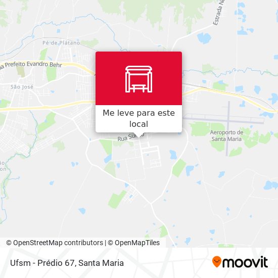 Ufsm - Prédio 67 mapa