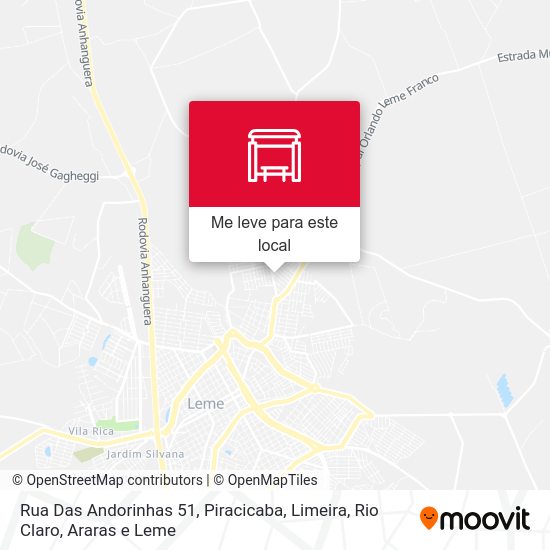 Rua Das Andorinhas 51 mapa
