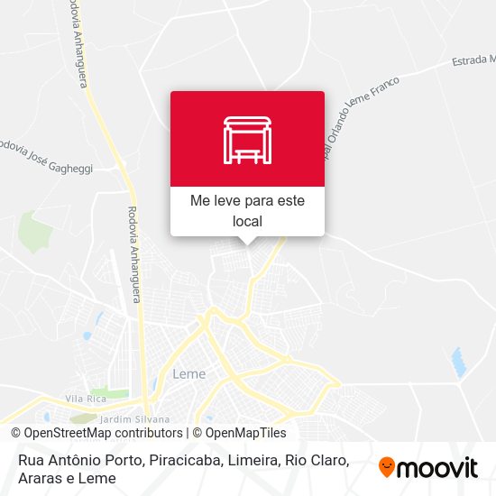 Rua Antônio Porto mapa