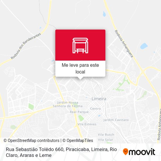 Rua Sebastião Tolêdo 660 mapa