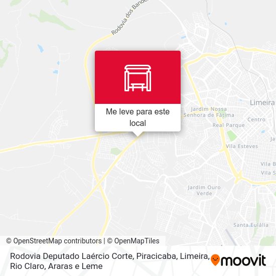Rodovia Deputado Laércio Corte mapa
