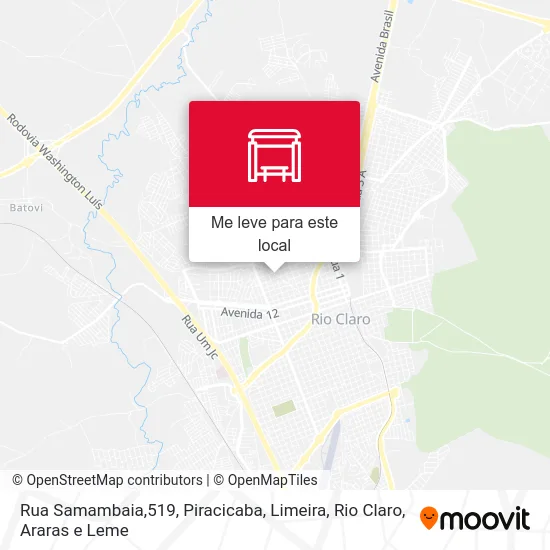Rua Samambaia,519 mapa