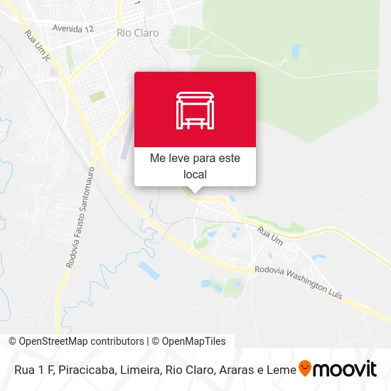 Rua  1 F mapa
