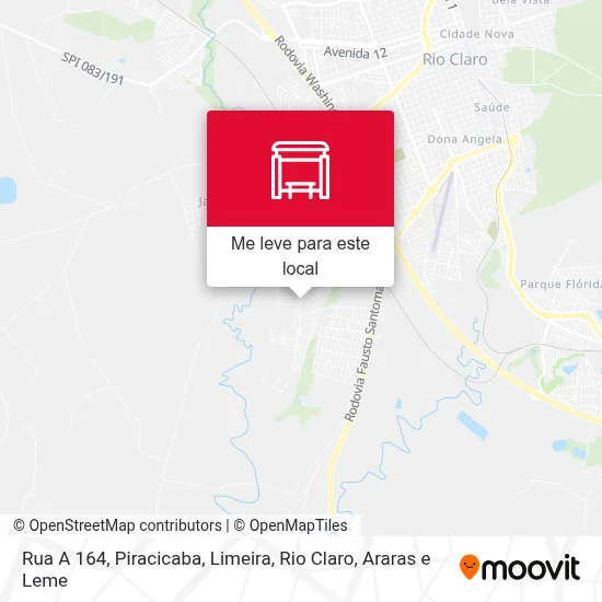 Rua A 164 mapa