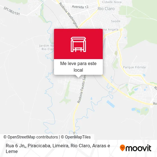Rua 6 Jn, mapa