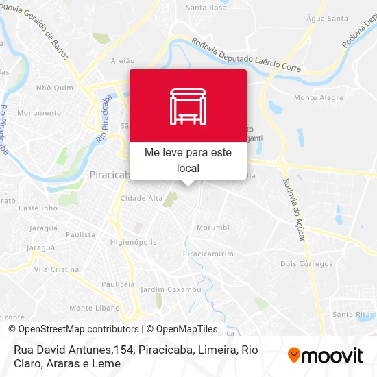 Rua David Antunes,154 mapa