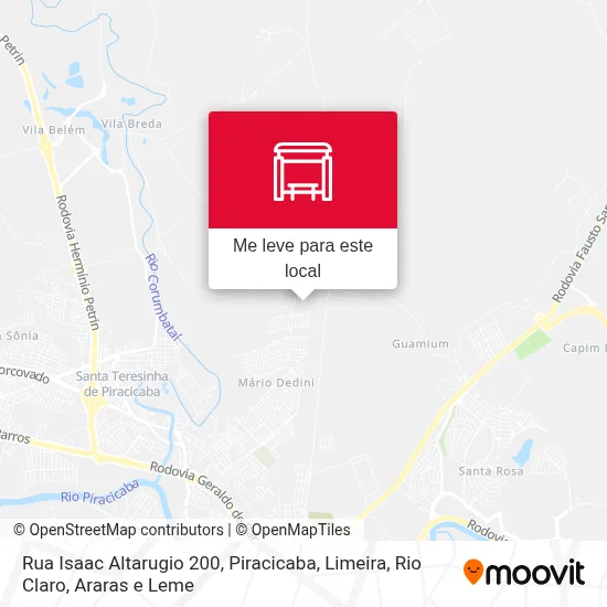 Rua Isaac Altarugio 200 mapa