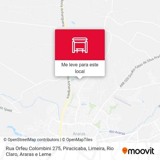 Rua Orfeu Colombini 275 mapa
