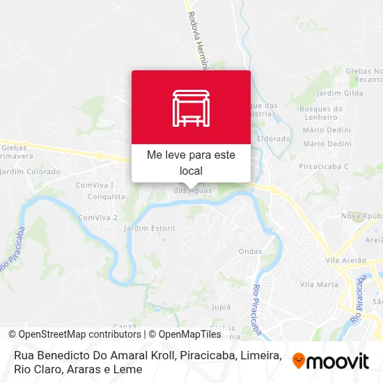 Rua Benedicto Do Amaral Kroll mapa
