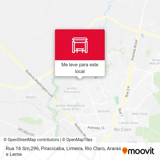 Rua 16 Sm,296 mapa