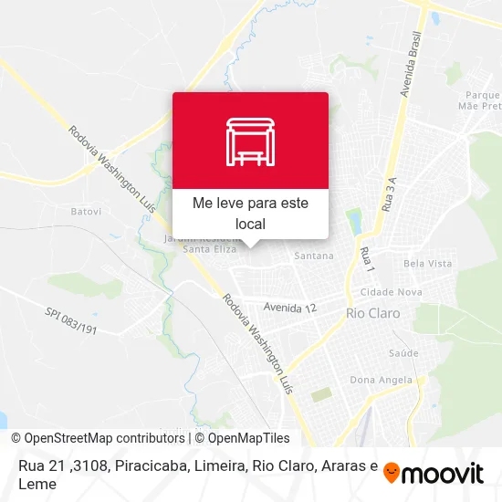 Rua 21 ,3108 mapa