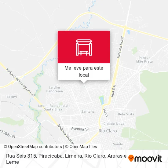 Rua Seis 315 mapa