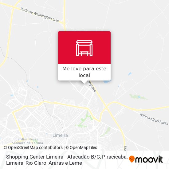 Shopping Center Limeira - Atacadão B / C mapa