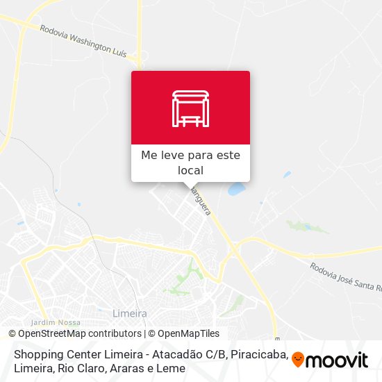 Shopping Center Limeira - Atacadão C / B mapa
