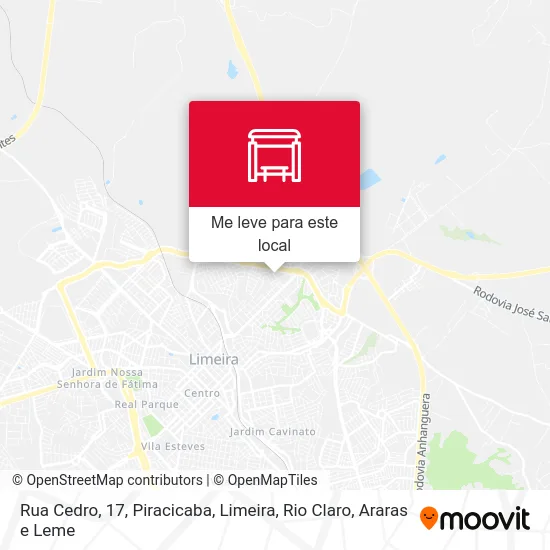 Rua Cedro, 17 mapa