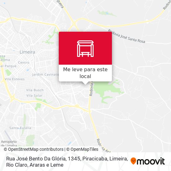 Rua José Bento Da Glória, 1345 mapa