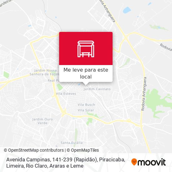 Avenida Campinas, 141-239 (Rapidão) mapa