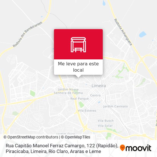 Rua Capitão Manoel Ferraz Camargo, 122 (Rapidão) mapa