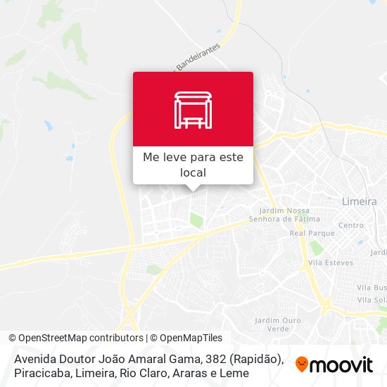 Avenida Doutor João Amaral Gama, 382 (Rapidão) mapa