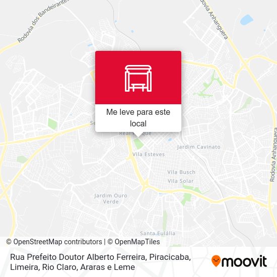 Rua Prefeito Doutor Alberto Ferreira mapa