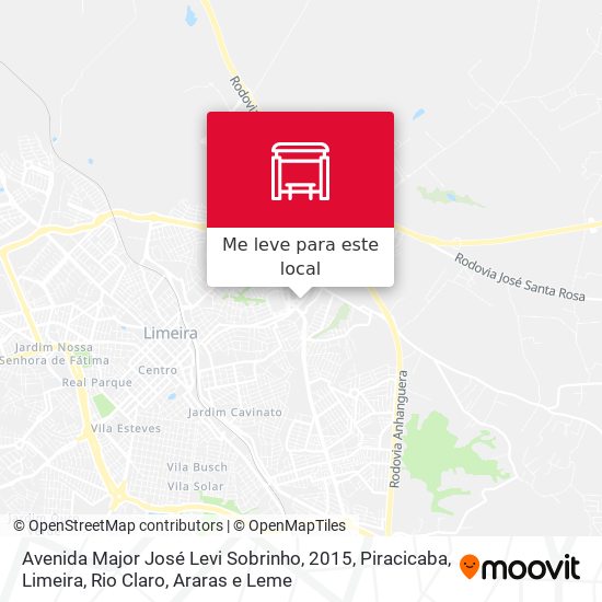 Avenida Major José Levi Sobrinho, 2015 mapa