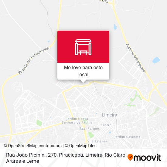 Rua João Picinini, 270 mapa