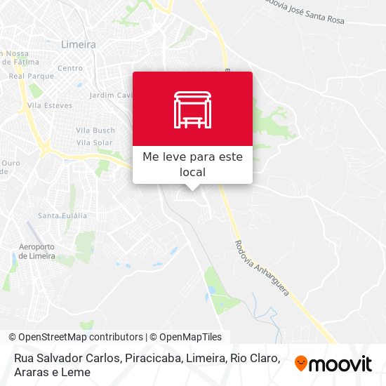 Rua Salvador Carlos mapa