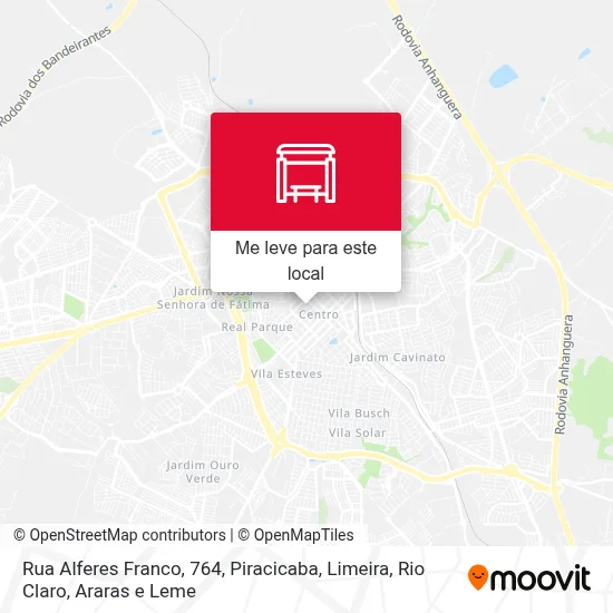 Rua Alferes Franco, 764 mapa