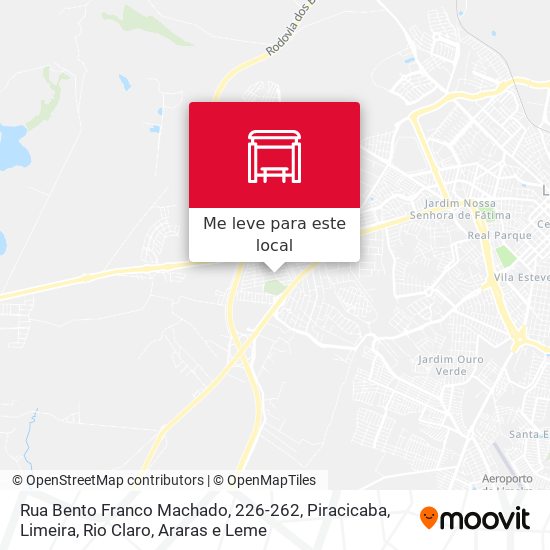 Rua Bento Franco Machado, 226-262 mapa