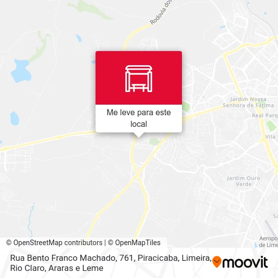 Rua Bento Franco Machado, 761 mapa