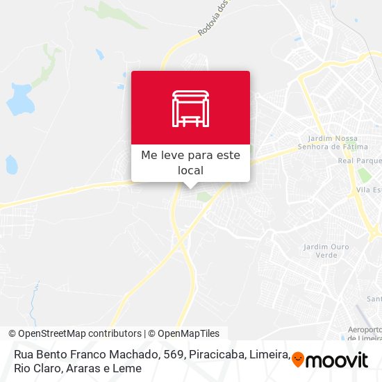 Rua Bento Franco Machado, 569 mapa