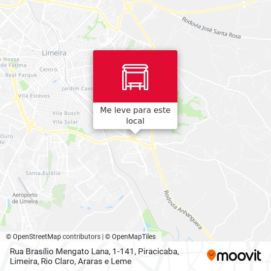 Rua Brasílio Mengato Lana, 1-141 mapa